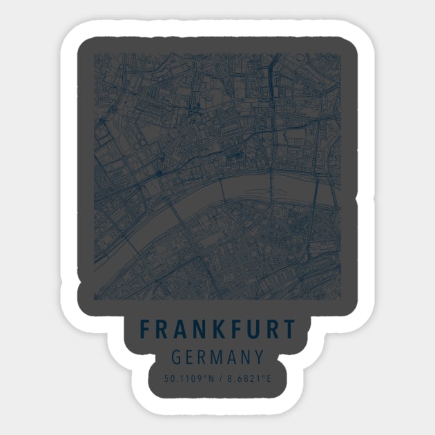 frankfurt simple map Sticker by boy cartograph